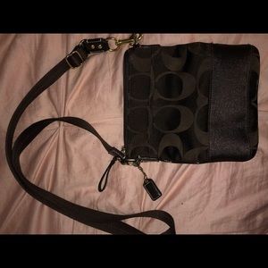 Brown Coach Cross-body Purse